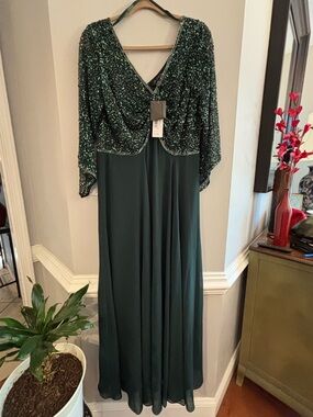 j kara champagne dress J Kara | Dresses | J Kara Champagne Gown With Silver Beading